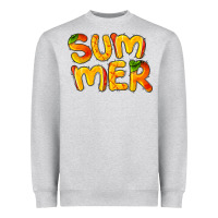 Heather Grey summer mango Heavyweight Sweatshirt - BarkalooDesign