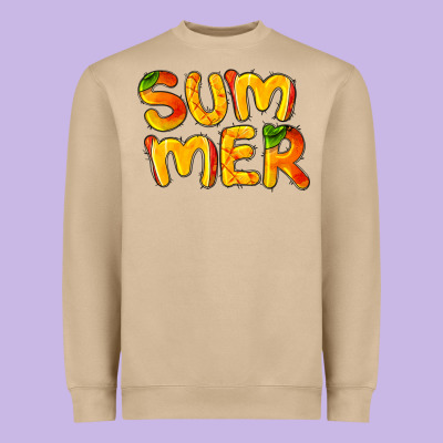 Summer Mango Heavyweight Sweatshirt Designed By Barkaloodesign