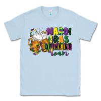 Dusty Blue mardi gras drinking team 12 inches 300 dpi Classic Tee - CowGirlArtShop