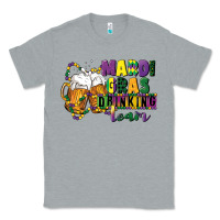 Heather Grey mardi gras drinking team 12 inches 300 dpi Classic Tee - CowGirlArtShop