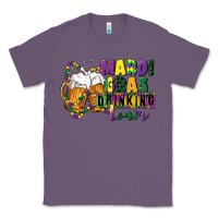 Lavender mardi gras drinking team 12 inches 300 dpi Classic Tee - CowGirlArtShop