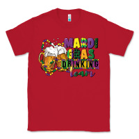 Red mardi gras drinking team 12 inches 300 dpi Classic Tee - CowGirlArtShop