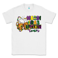 White mardi gras drinking team 12 inches 300 dpi Classic Tee - CowGirlArtShop