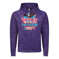 Cloud Purple American heart southern soul 4th of july Vintage Hoodie - FaDigitalArtStudio
