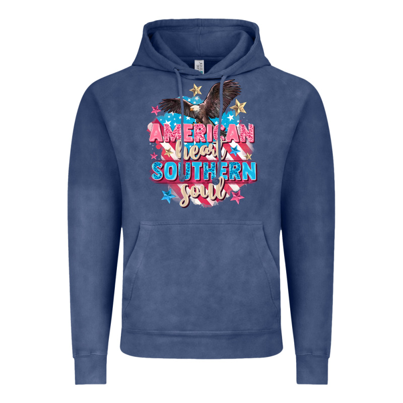American Heart Southern Soul 4th Of July Vintage Hoodie by FaDigitalArtStudio | Teevron