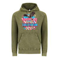 Vintage Olive American heart southern soul 4th of july Vintage Hoodie - FaDigitalArtStudio