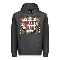 Charcoal Heather just a girl who loves christmas Premium Hoodie - CowhideDigitalArt