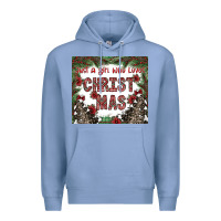 Colony Blue just a girl who loves christmas Premium Hoodie - CowhideDigitalArt