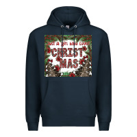 Navy just a girl who loves christmas Premium Hoodie - CowhideDigitalArt