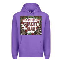 Purple just a girl who loves christmas Premium Hoodie - CowhideDigitalArt