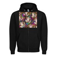 Black merino ram tie dye tumbler Zipper Hoodie - BarkalooDesign