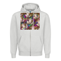 Dove Grey merino ram tie dye tumbler Zipper Hoodie - BarkalooDesign
