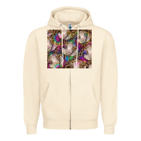 Sandshell merino ram tie dye tumbler Zipper Hoodie - BarkalooDesign