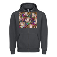 Smoke merino ram tie dye tumbler Zipper Hoodie - BarkalooDesign