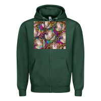 Sports Green merino ram tie dye tumbler Zipper Hoodie - BarkalooDesign