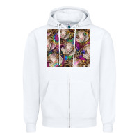 White merino ram tie dye tumbler Zipper Hoodie - BarkalooDesign
