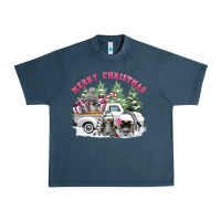 Midnight Navy merry christmas gnomies Urban Heavy Tee - FaDigitalArtStudio