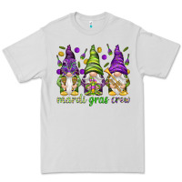 Dove Grey Mardi Gras crew with gnomies Premium Tee - HowdyJamesFarm