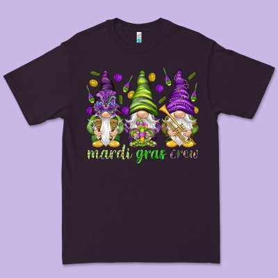 Mardi Gras Crew With Gnomies Premium Tee Designed By Howdyjamesfarm
