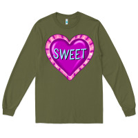 Army Green valentine's day hearts Long Sleeve Tee - FaDigitalArtStudio
