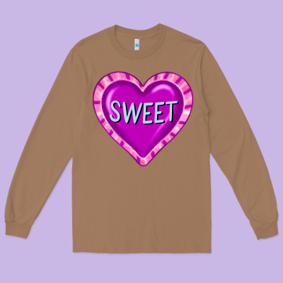 Valentine's Day Hearts Long Sleeve Tee Designed By Fadigitalartstudio