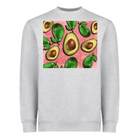 Heather Grey avacado pink tumbler Heavyweight Sweatshirt - BarkalooDesign
