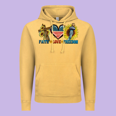 Fatih Love Freedom Vintage Hoodie Designed By Fadigitalartstudio