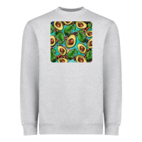 Avacado With Turquoise And Leopard Background Mug Coaster Heavyweight Sweatshirt | Teevron