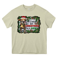 Mossy all i want for christmas is a cow Heavy Core Tee - RanaPortraitStore
