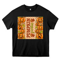 Black Fall Pumpkin Junkie Heavy Core Tee - texasbilliewilder