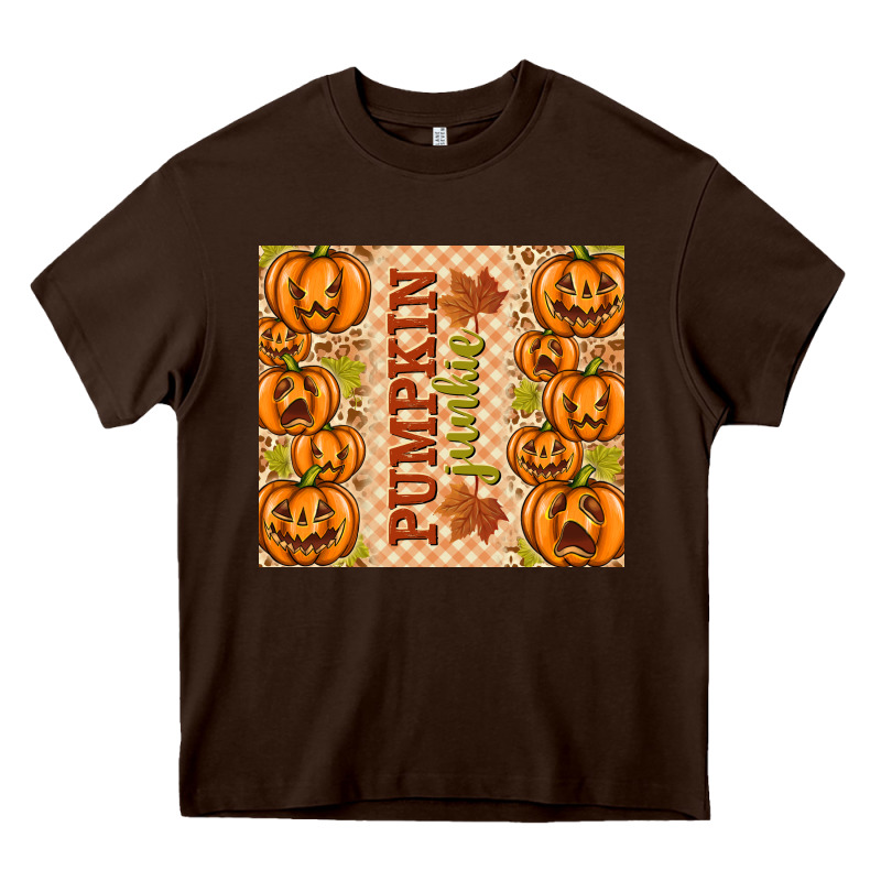 Fall Pumpkin Junkie Heavy Core Tee by texasbilliewilder | Teevron