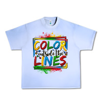 Grape Ice color outside the lines autism Urban Heavy Tee - OliviaCreatesArt