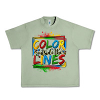 Oil Green color outside the lines autism Urban Heavy Tee - OliviaCreatesArt