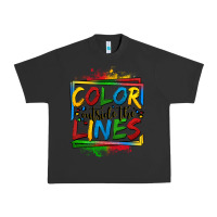 Pigment Black color outside the lines autism Urban Heavy Tee - OliviaCreatesArt