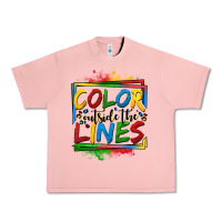 Salmon color outside the lines autism Urban Heavy Tee - OliviaCreatesArt