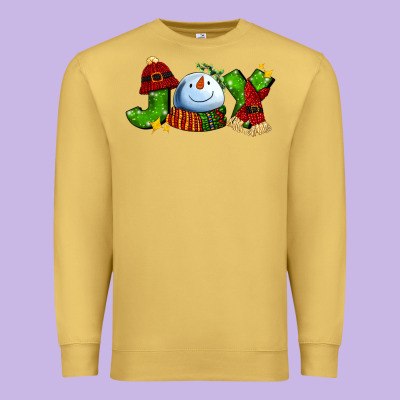 Joy For Christmas With Snowman Premium Sweatshirt Designed By Adodesignshop