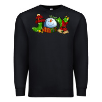 Black joy for christmas with snowman Premium Sweatshirt - AdoDesignShop
