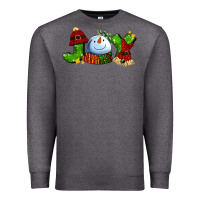 Charcoal Heather joy for christmas with snowman Premium Sweatshirt - AdoDesignShop