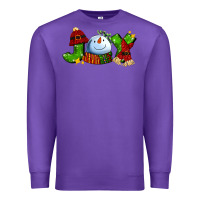Purple joy for christmas with snowman Premium Sweatshirt - AdoDesignShop