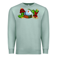 Seafoam joy for christmas with snowman Premium Sweatshirt - AdoDesignShop