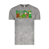 Cloud Rock St. Patrick's One lucky Nurse Vintage Tee - OliviaCreatesArt