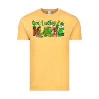 Vintage Mustard St. Patrick's One lucky Nurse Vintage Tee - OliviaCreatesArt