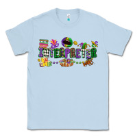Dusty Blue interpreter mardi gras Classic Tee - CowGirlArtShop