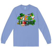 Colony Blue lucky teacher St. Patricks Day Long Sleeve Tee - FaDigitalArtStudio