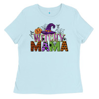 Baby Blue witchy mama Ladies Tee - CowGirlArtShop