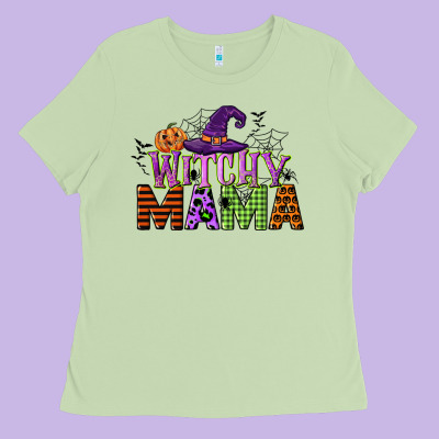 Witchy Mama Ladies Tee Designed By Cowgirlartshop
