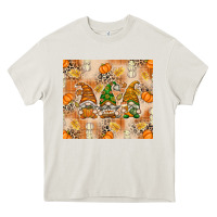 Cream Fall with Gnomes Heavy Core Tee - texasbilliewilder