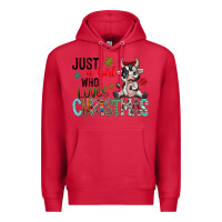 Cardinal just a girl who loves christmas Premium Hoodie - CowhideDigitalArt
