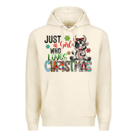 Tofu just a girl who loves christmas Premium Hoodie - CowhideDigitalArt
