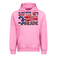 Fuchsia Pink batter up 3rd grade Urban Hoodie - JahusDesignShop